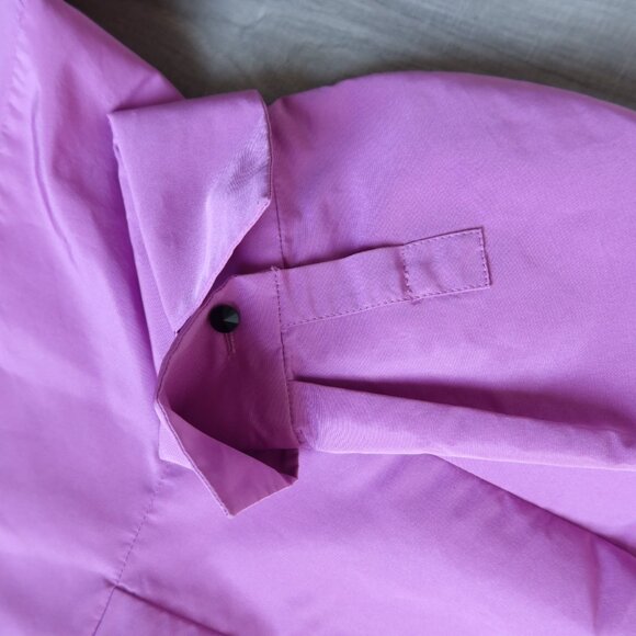 CAROLINA HERRERA shirtdress lilac purple midi 4 party event wedding chic ALTERED - Picture 6 of 15